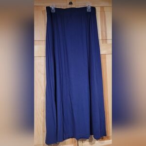 Isaac Mizrahi Live Blue Maxi Skirt Size LP